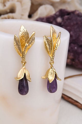 Boucles d'oreilles - Améthystes