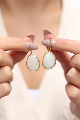 Boucles d'oreilles - Pierres de lune