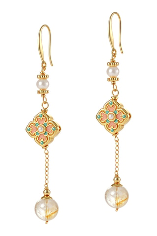 Pendientes - Chapado en oro amarillo y perlas cultivadas