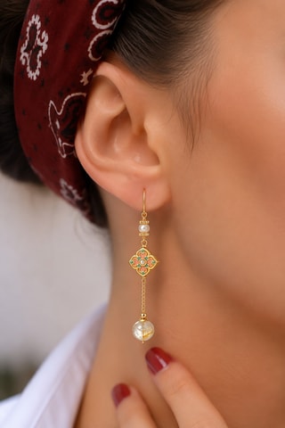 Pendientes - Chapado en oro amarillo y perlas cultivadas