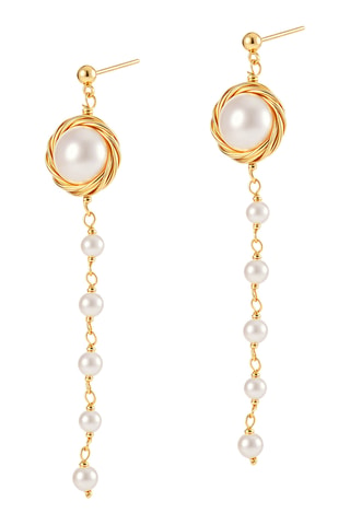 Pendientes - Chapado en oro amarillo y perlas cultivadas