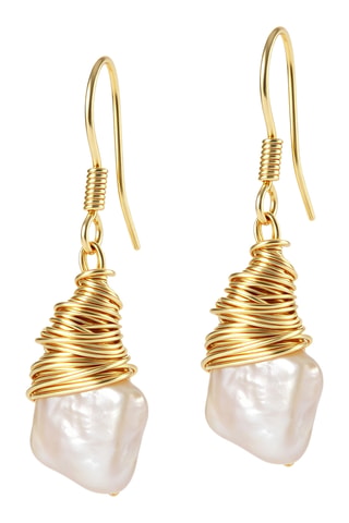 Pendientes - Chapado en oro amarillo y perlas cultivadas