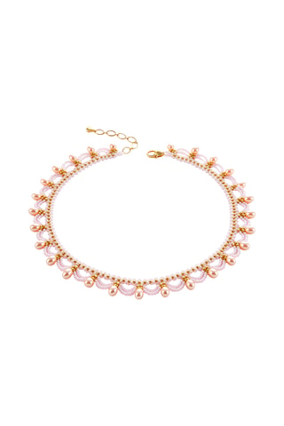 Collier - Plaqué or jaune et perles de culture