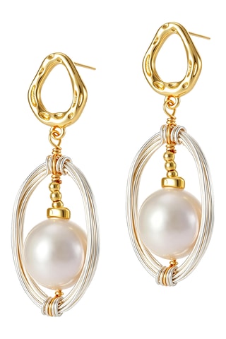 Pendientes - Chapado en oro amarillo y perlas cultivadas