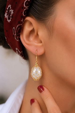 Pendientes - Chapado en oro amarillo y perlas cultivadas