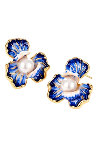 Boucles d'oreilles - Plaqué or jaune et perles de culture