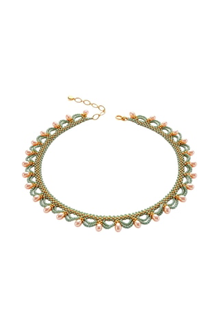 Collier - Plaqué or jaune et perles de culture