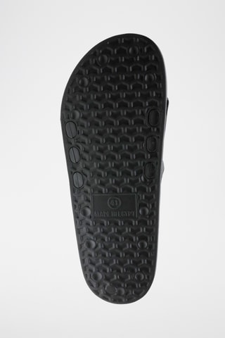 Chanclas. - Negro y rojo