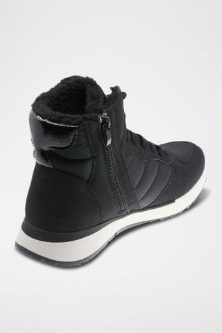 Hoge Gevoerde Sneakers - Zwart