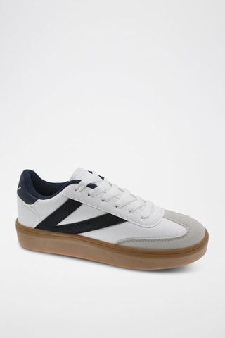 Zapatillas - Blanco y azul marino