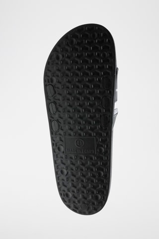 Chanclas. - Gris y negro