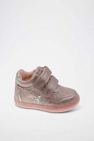 Hoge Sneakers - Roze en zilverkleurig
