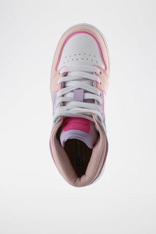 Zapatillas altas - Blanco y rosa