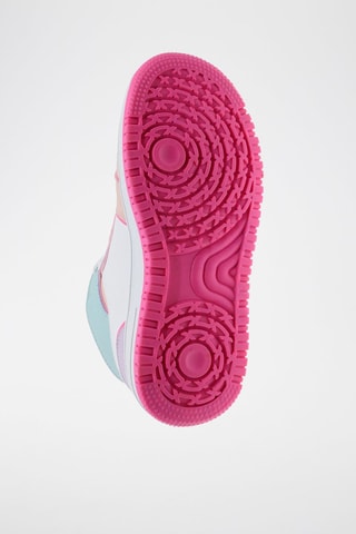 Zapatillas altas - Blanco y rosa