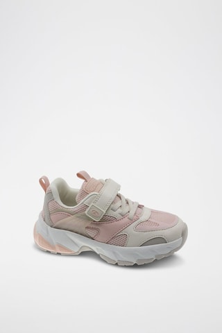 Zapatillas - Blanco, rosa y gris