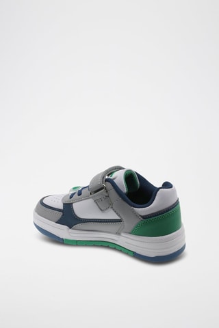 Zapatillas - Blanco, verde y gris