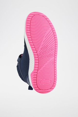 Hoge Leren Sneakers Marineblauw - Marineblauw