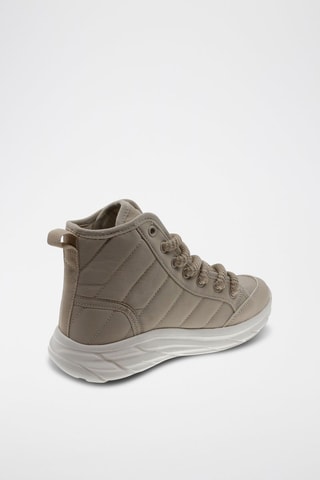 Tenis altos - Blanco y beige