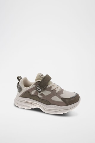 Sneakers - Beige en grijs