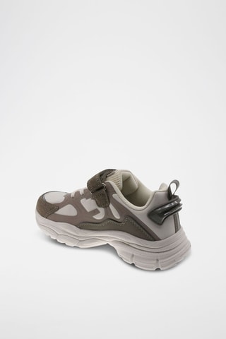 Sneakers - Beige en grijs