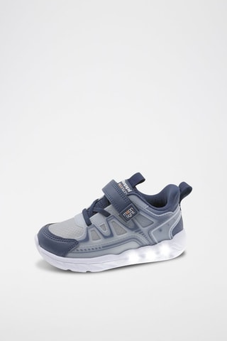 Zapatillas - Blanco, azul y gris