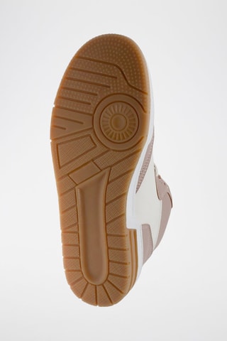 Hoge Sneakers - Bruin, wit en roze