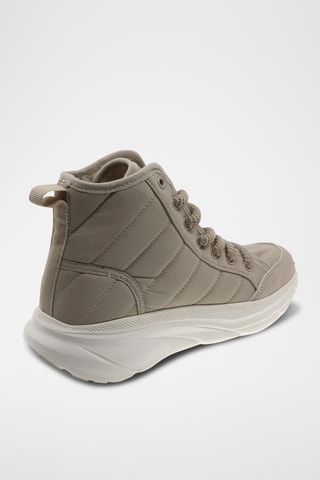 Tenis altos - Blanco y beige
