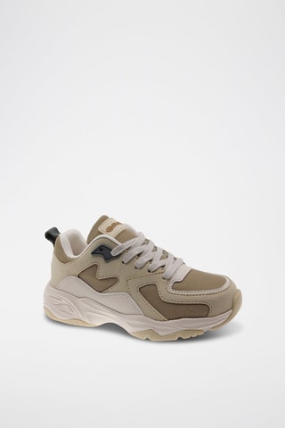 Zapatillas - Beige, azul y marrón