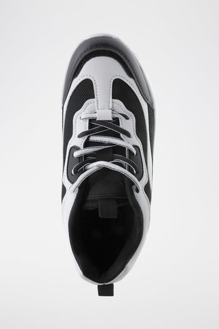 Zapatillas con plataforma - Blanco y negro