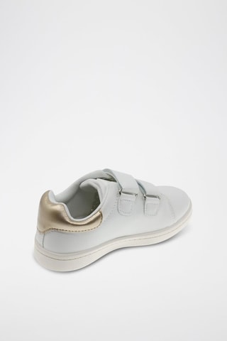 Zapatillas - Blanco y dorado