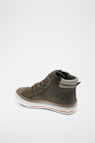 Zapatillas altas - Beige, verde y naranja