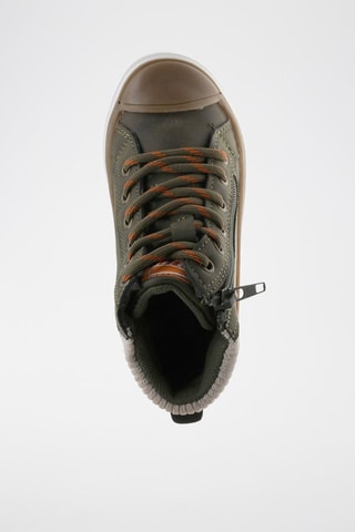 Zapatillas altas - Beige, verde y naranja