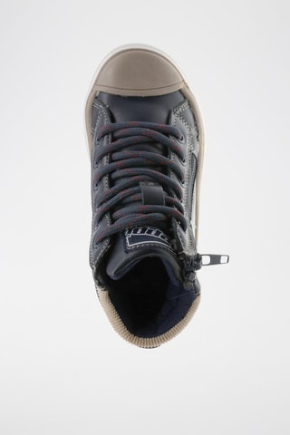 Zapatillas altas - Beige, rojo y azul