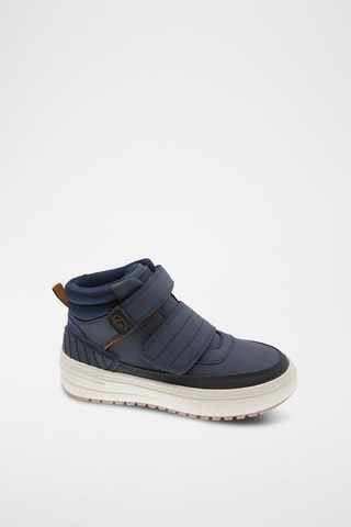 Zapatillas altas - Negro, azul y marrón