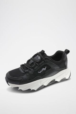 Zapatillas con plataforma - Negro y blanco