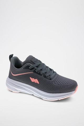 Zapatillas - Blanco, rosa y gris