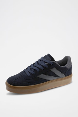 Zapatillas - Marrón, azul y gris