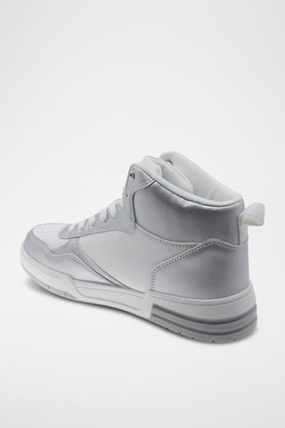Zapatillas altas - Plateado y blanco