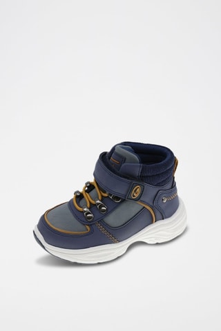 Botines - Gris, azul y amarillo