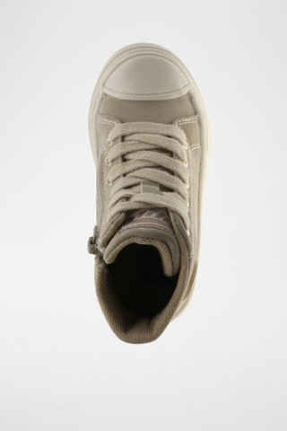 Zapatillas altas de piel - Beige