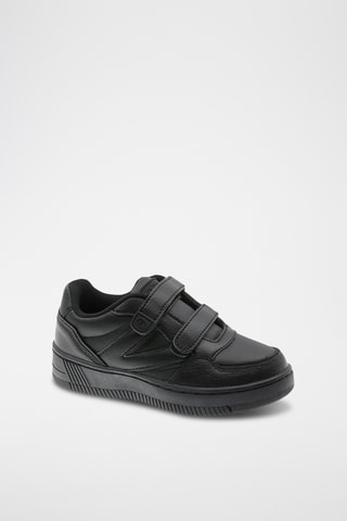 Zapatillas de piel - Negro