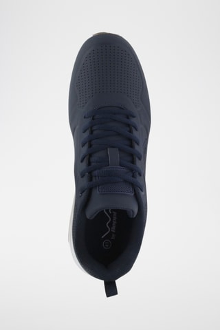 Baskets en cuir - Bleu