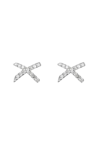 Puces Life Or blanc et diamants