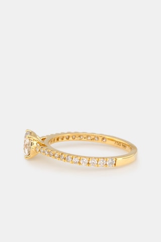 Solitaire Royal Or jaune et diamants