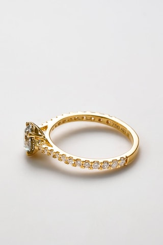 Solitaire Royal Or jaune et diamants