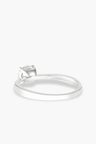 Solitaire Brillant Lucia  - Or blanc et diamants