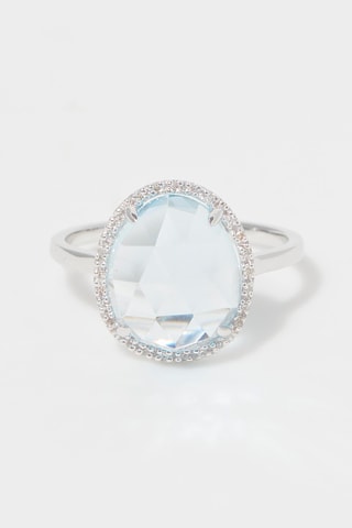 Bague Bermudes Nouvelles Or blanc et topaze