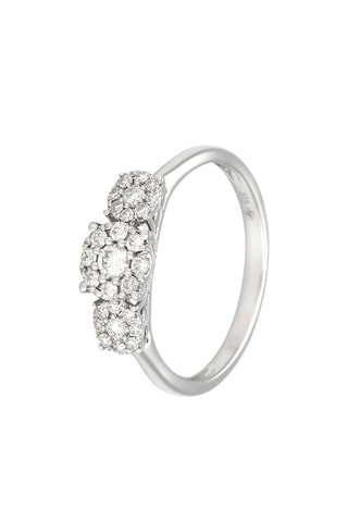 Bague - Or blanc et diamants