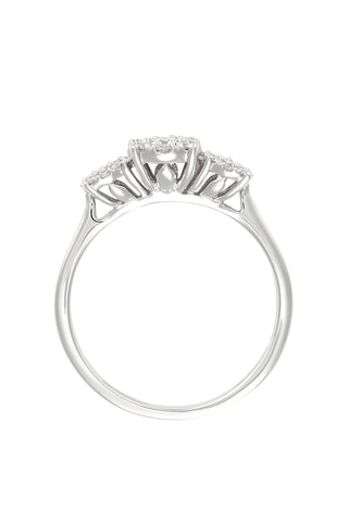 Bague - Or blanc et diamants