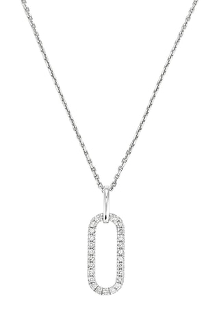 Pendentif Miysis - Or blanc et diamants